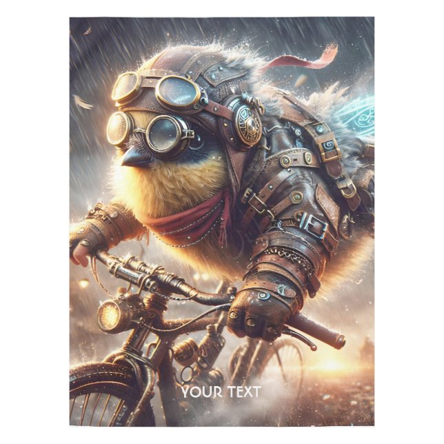 Fantasy Niedlich Bird Post Carrier Tischdecke (Vorderseite)