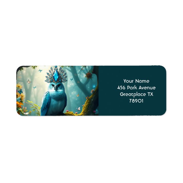 Fantasy Niedlich Blue Bird Forest (Vorne)