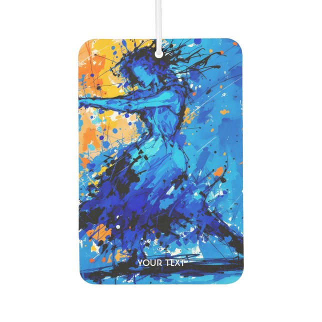 Fantasy Niedlich Blue Orange Dancer Autolufterfrischer (Vorderseite)