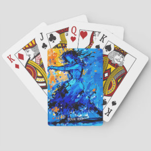 Fantasy Niedlich Blue Orange Dancer Spielkarten
