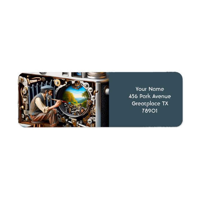 Fantasy Niedlich Camera Painting Landschaft (Vorne)