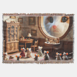Fantasy Niedlich Cat Eye Mouses Decke