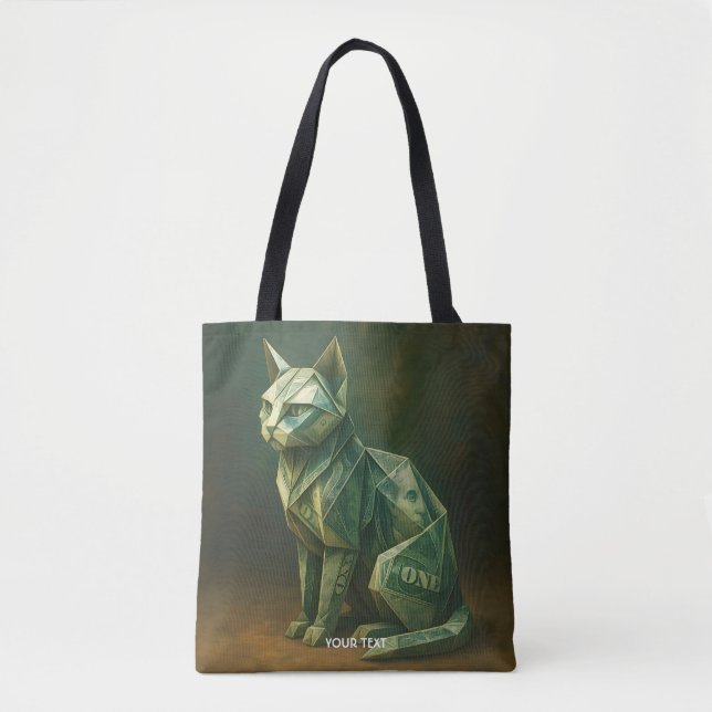 Fantasy Niedlich Cat Money Origami (Vorderseite)
