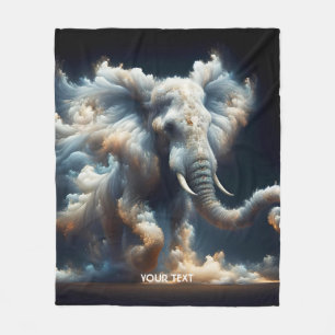 Fantasy Niedlich Clouds Elephant Smoke Fleecedecke
