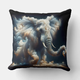 Fantasy Niedlich Clouds Elephant Smoke Kissen