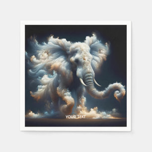 Fantasy Niedlich Clouds Elephant Smoke Serviette