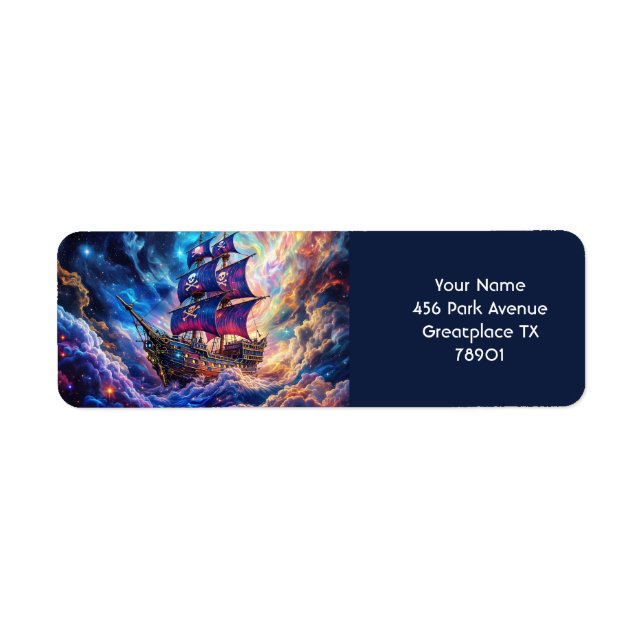 Fantasy Niedlich Clouds Ship Space (Vorne)