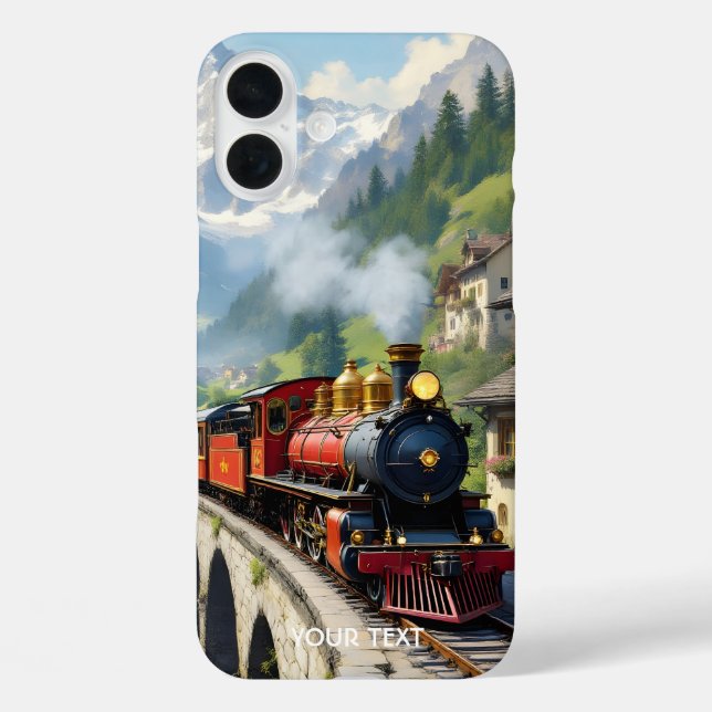 Fantasy Niedlich Crimson Antique Train Case-Mate iPhone Hülle (Rückseite)