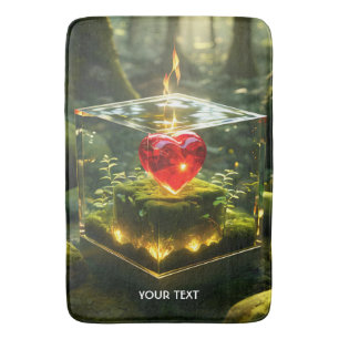 Fantasy Niedlich Cube Herzwald Badematte