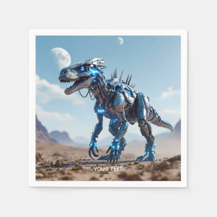 Fantasy Niedlich Cyborg Dinosaur-Wüste Serviette