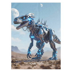 Fantasy Niedlich Cyborg Dinosaur-Wüste Tischdecke