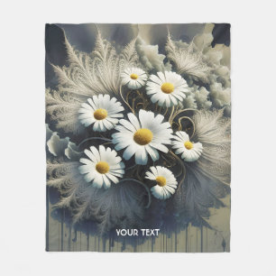 Fantasy Niedlich Daisy Blume Filigree Fleecedecke
