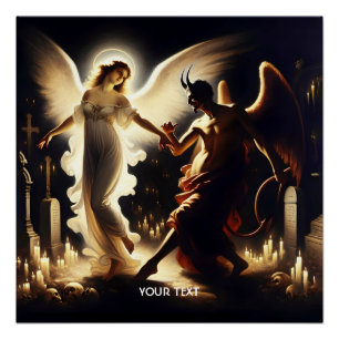 Fantasy Niedlich Demel Angel Dancing Poster