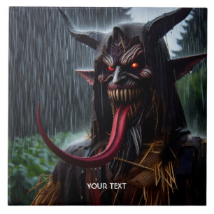 Fantasy Niedlich Demon Red Tongue Fliese