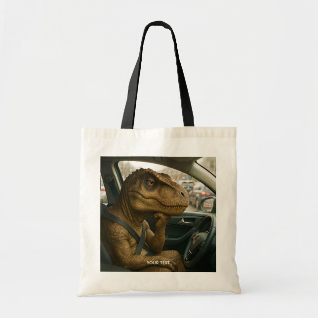 Fantasy Niedlich Dinosaur Autofahrer Auto Tragetasche (Vorne)