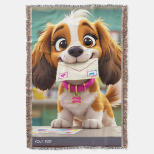 Fantasy Niedlich Dog Post Letter Decke