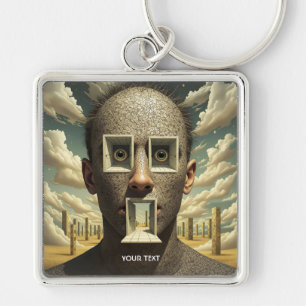 Fantasy Niedlich Door Windows Man Schlüsselanhänger