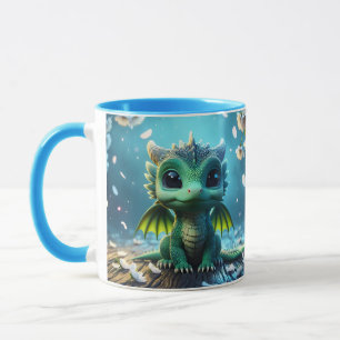 Fantasy Niedlich Dragon Baby Sakura Tasse