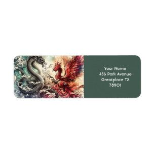 Fantasy Niedlich Dragon Phoenix Ink