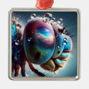 Fantasy Niedlich Dragonfly Macro Foto Ornament Aus Metall