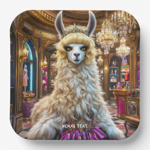 Fantasy Niedlich Drama Llama Queen Pappteller
