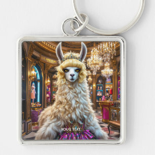 Fantasy Niedlich Drama Llama Queen Schlüsselanhänger