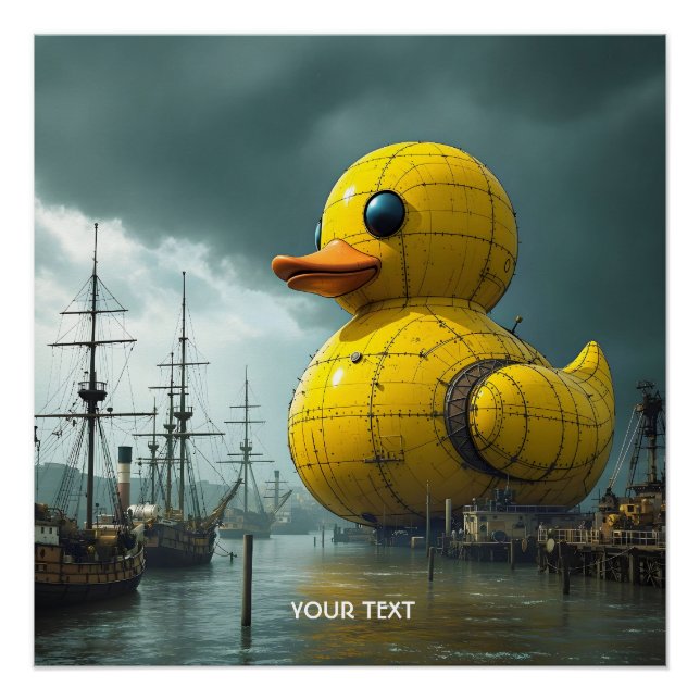 Fantasy Niedlich Duck War Ship Poster (Vorderseite)