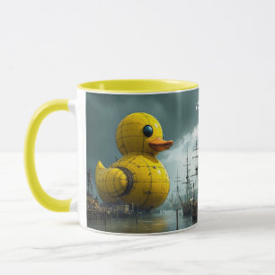Fantasy Niedlich Duck War Ship Tasse