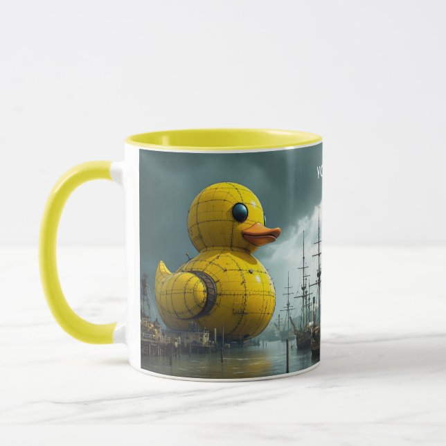Fantasy Niedlich Duck War Ship Tasse (Links)
