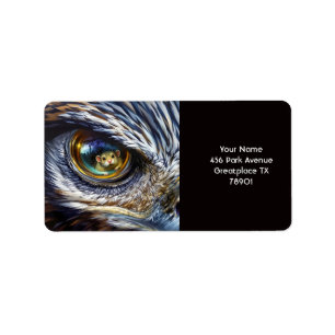 Fantasy Niedlich Eagle Eyes Mouse Adressaufkleber