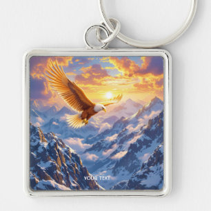 Fantasy Niedlich Eagle Mountains Sonnenaufgang Schlüsselanhänger