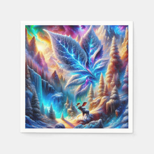 Fantasy Niedlich Elch Leaf Colors Serviette
