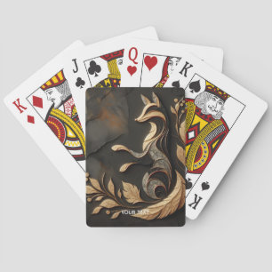 Fantasy Niedlich Elegante Fox Zeichnend Spielkarten
