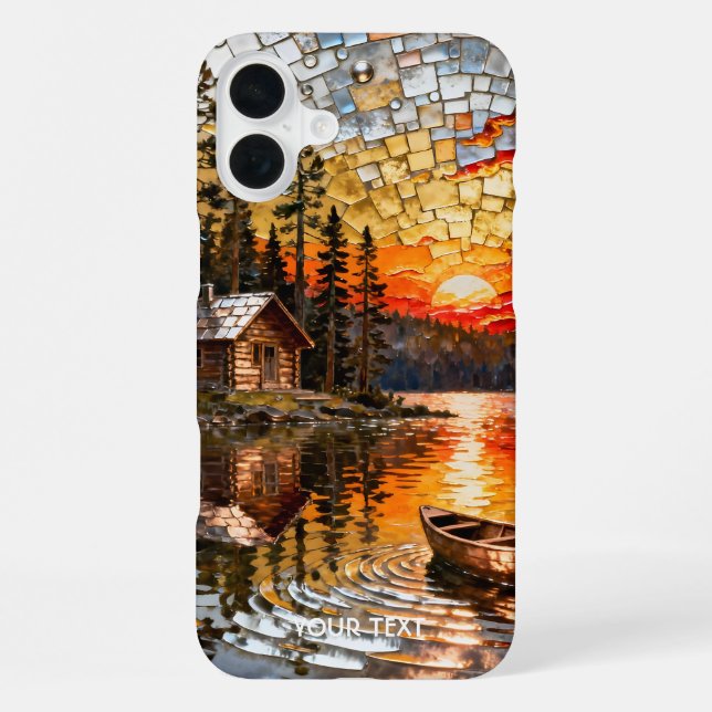 Fantasy Niedlich Embossed Metal Landschaft iPhone Hülle (Rückseite)