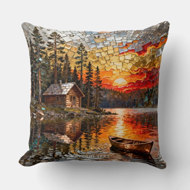 Fantasy Niedlich Embossed Metal Landschaft Kissen (Vorderseite)