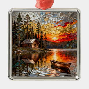 Fantasy Niedlich Embossed Metal Landschaft Ornament Aus Metall