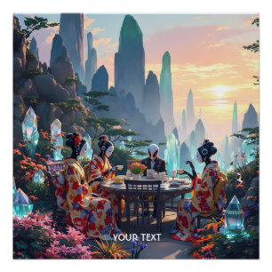 Fantasy Niedlich Exotic Planet Tee Poster