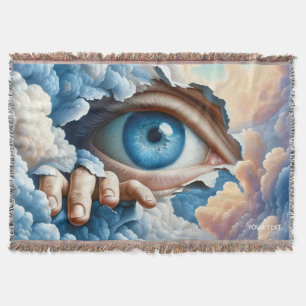 Fantasy Niedlich Eye Clouds Hand Decke