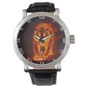 Fantasy Niedlich Fire Big Tiger Armbanduhr
