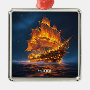 Fantasy Niedlich Fire Sea Ornament Aus Metall