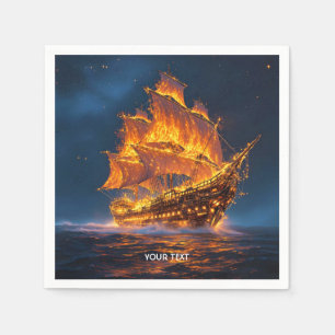 Fantasy Niedlich Fire Sea Serviette