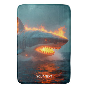 Fantasy Niedlich Fire Sharing Sea Badematte