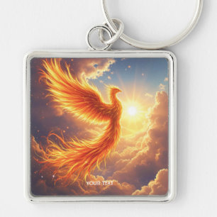 Fantasy Niedlich Flaming Phoenix Steigung Schlüsselanhänger