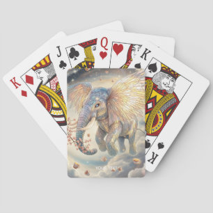 Fantasy Niedlich Flying Elephant Sakura Spielkarten