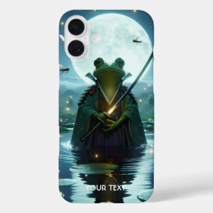 Fantasy Niedlich Frog Samurai Katana iPhone 16 Plus Hülle