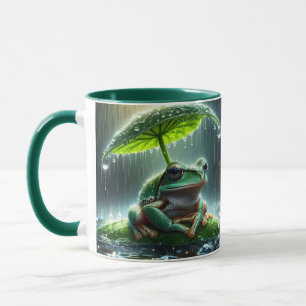 Fantasy Niedlich Frosch Leaf Umbrella Tasse