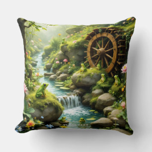 Fantasy Niedlich Froschwald Kissen