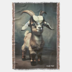 Fantasy Niedlich Funny Baby Goat Decke