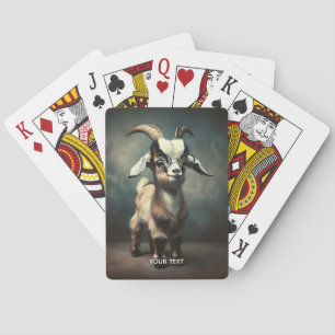 Fantasy Niedlich Funny Baby Goat Spielkarten