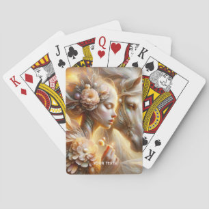 Fantasy Niedlich Girl and Horse Spielkarten